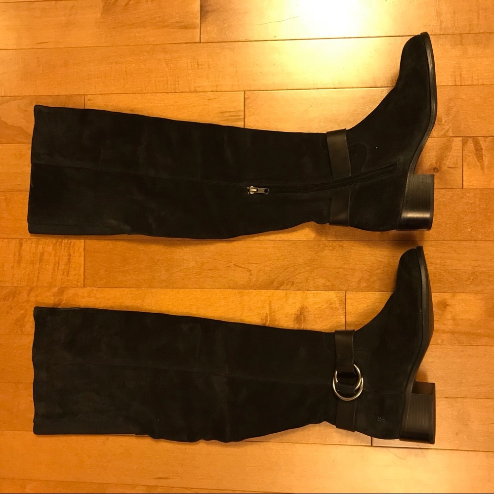 Frye OTK black oiled suede size 9